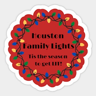 Houston Family Lights Sticker